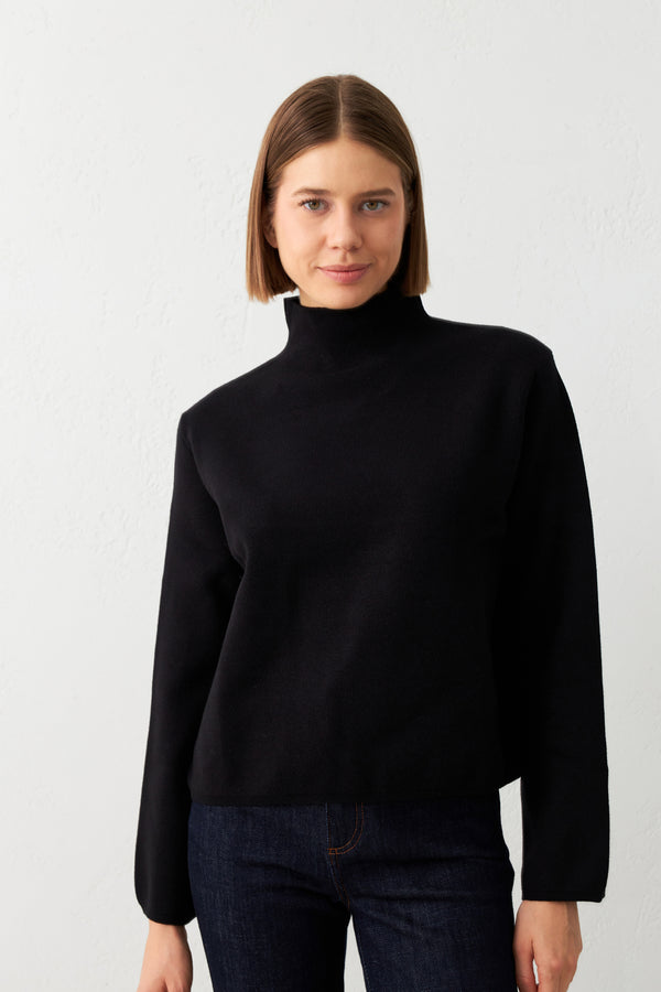 Setre Turtleneck Long Sleeve Knitwear Black