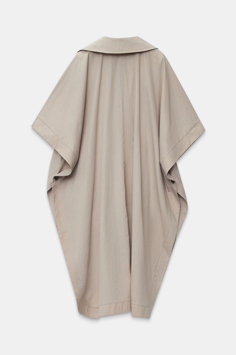 Setre Double-Breasted Midi Trench Coat Beige