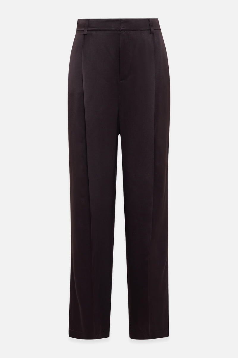 Setre Pleat Detailed Trousers Chocolate Brown