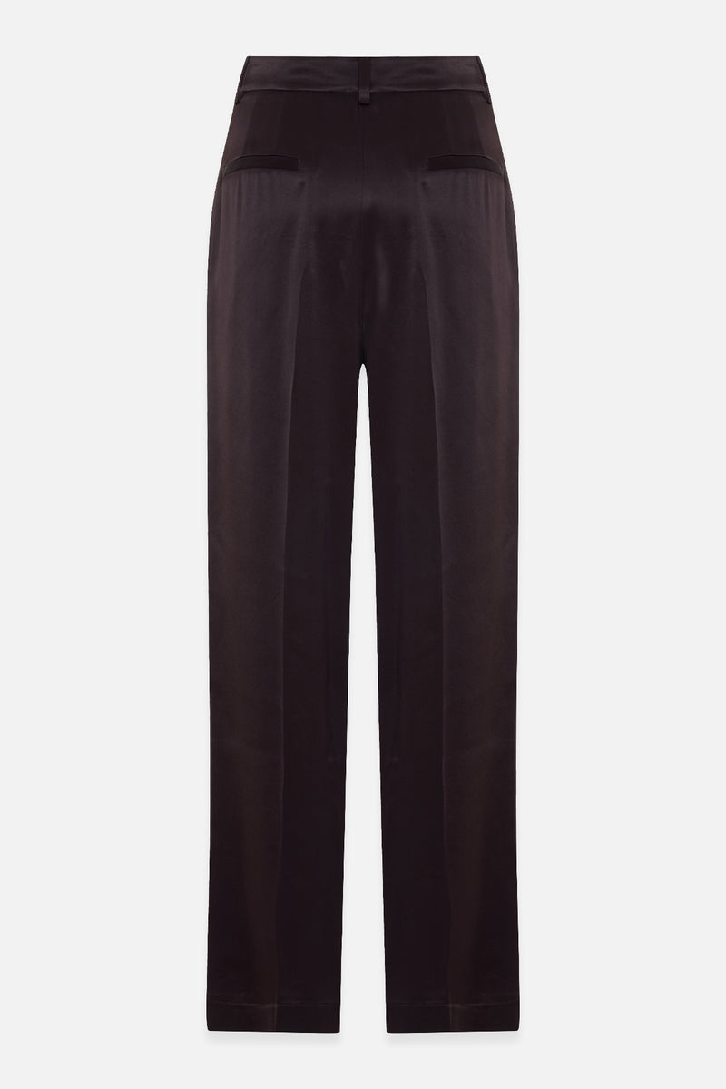 Setre Pleat Detailed Trousers Chocolate Brown