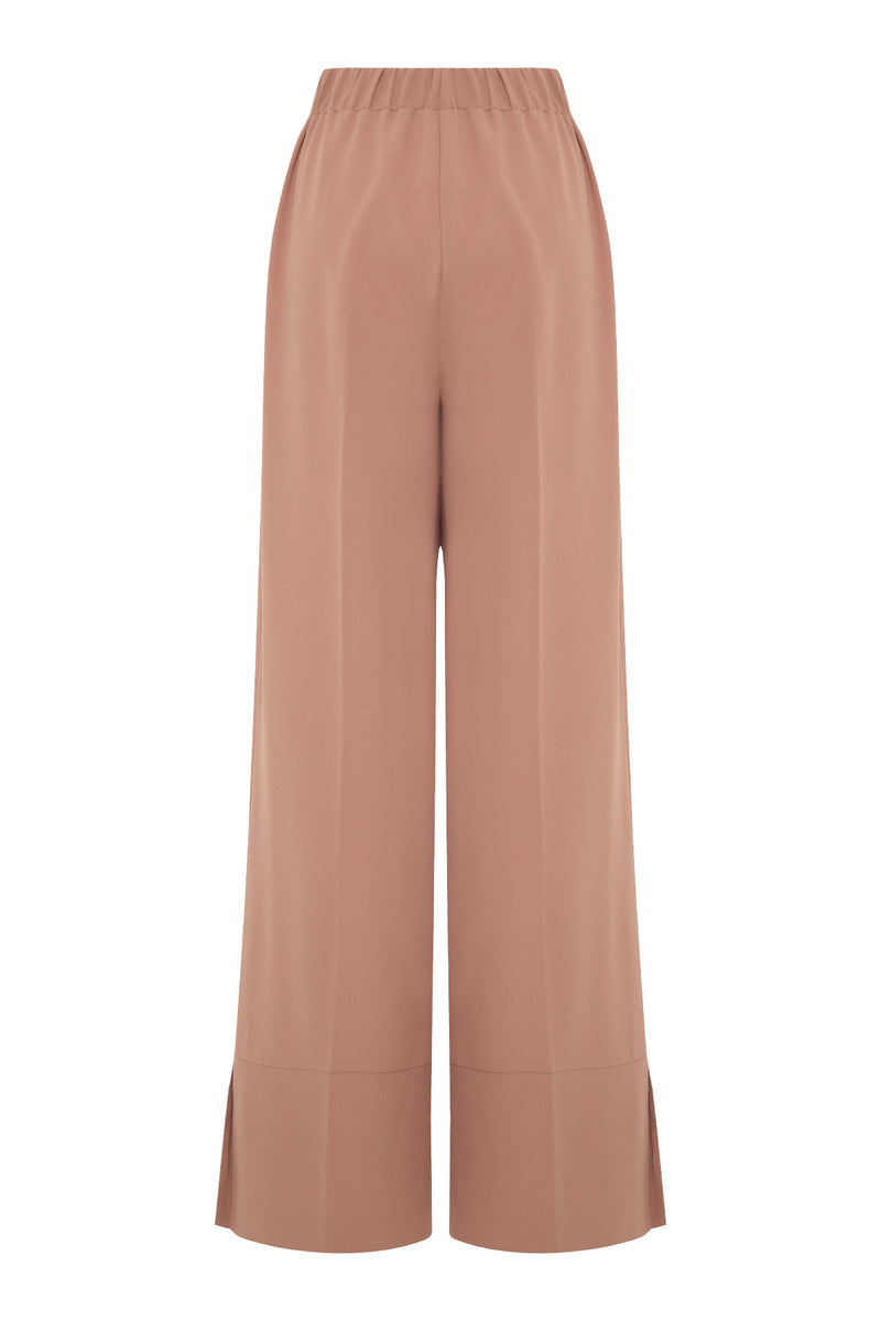 Setre Slit Detailed Wide Trousers Salmon
