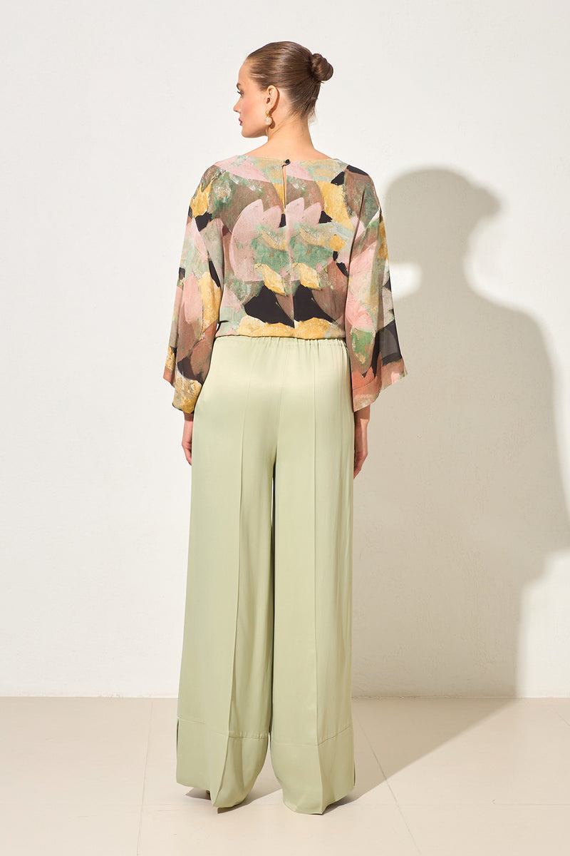 Setre Relaxed Cut Trousers With Hem Detail Light Green