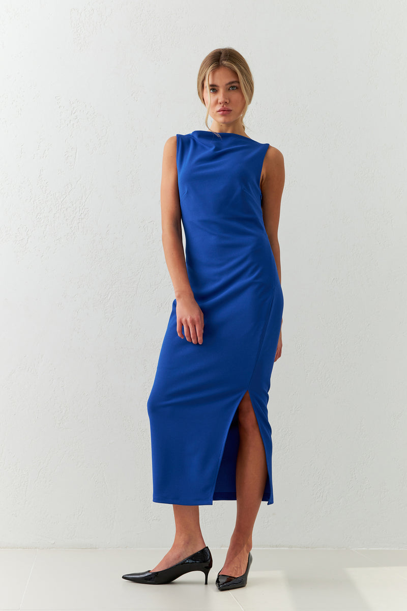 Setre Sleeveless Midi Dress Sax