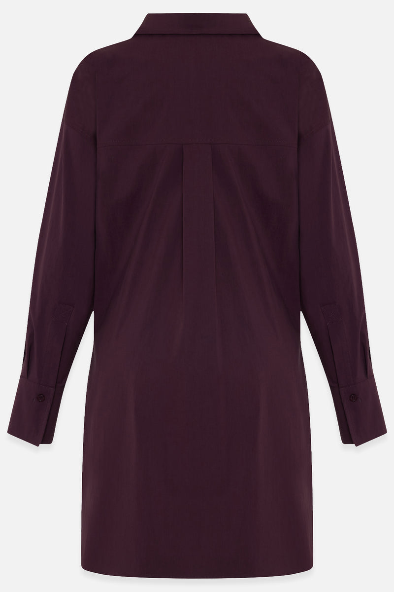 Setre Waist Tie Detailed Shirt Burgundy
