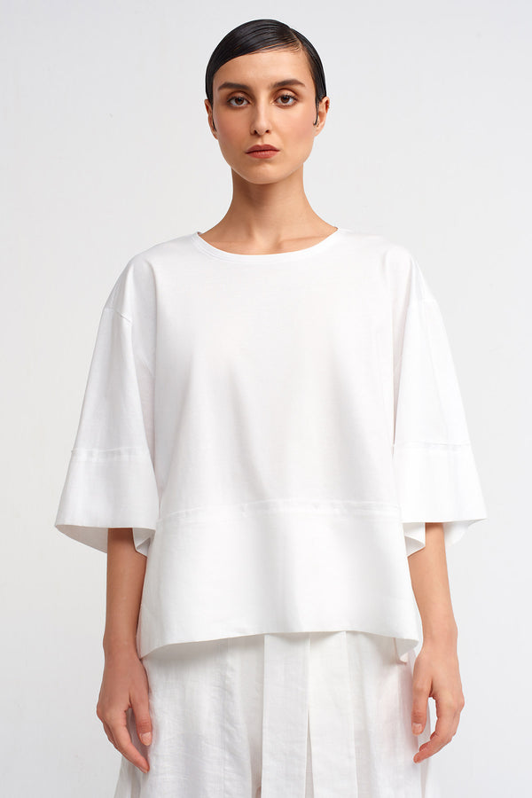 Nu Oversize Basic T-Shirt Off White