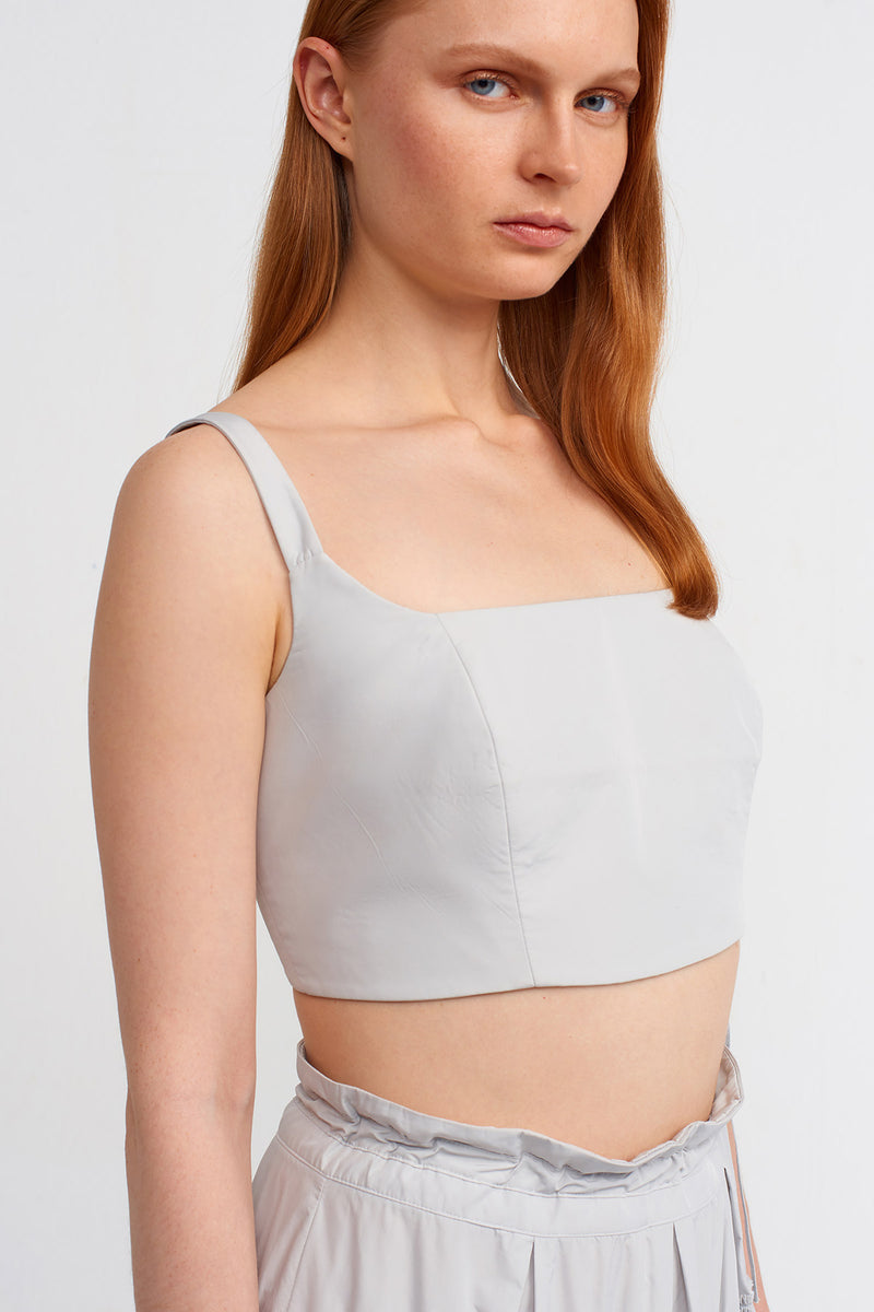 Nu Thin Strapped Bustier Ice