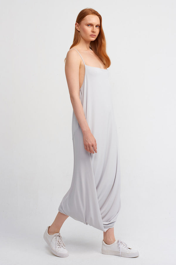 Nu Wrap Skirt, Thin-Strapped Jersey Dress Ice