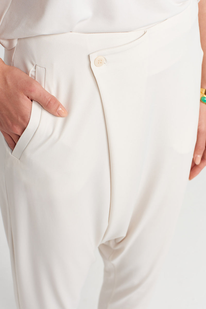 NU Double Breasted Jersey Shalwar Ecru