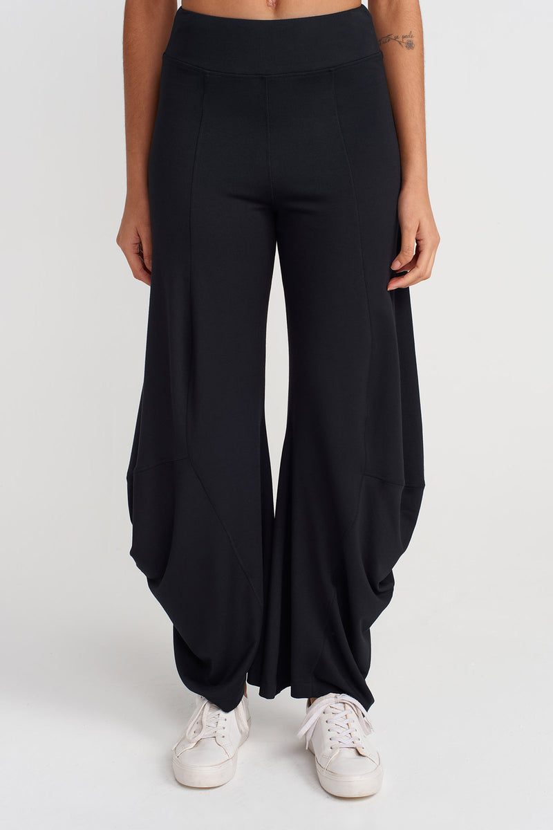 NU Draped Trousers Black