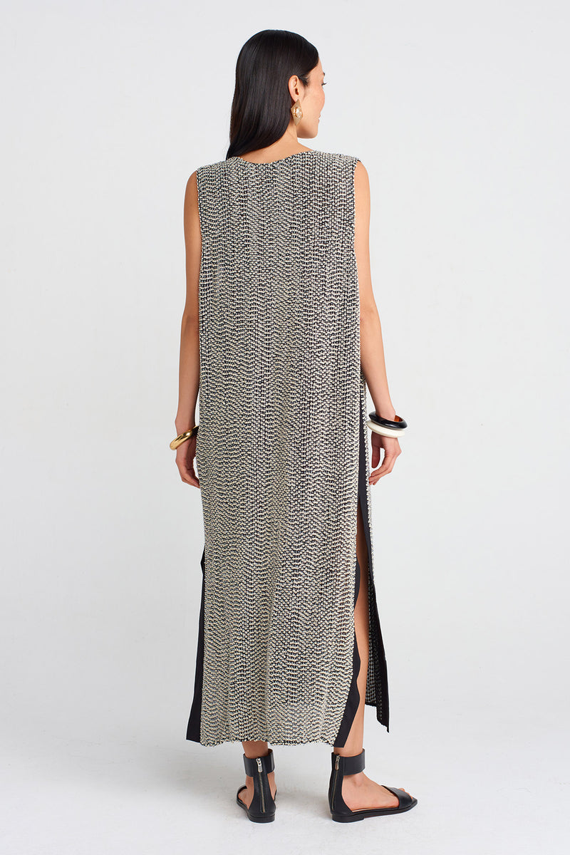 NU Hand-Beaded Chic Dress Black
