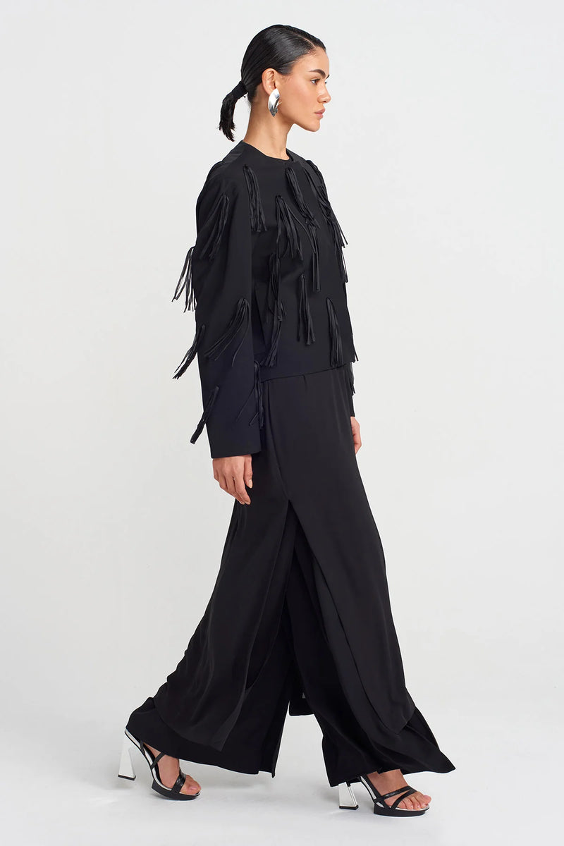 Nu Tassel Short Jacket Black