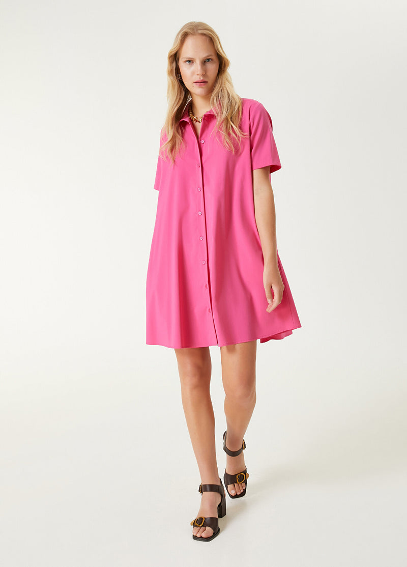 Beymen Club Mini Shirt Dress Pink