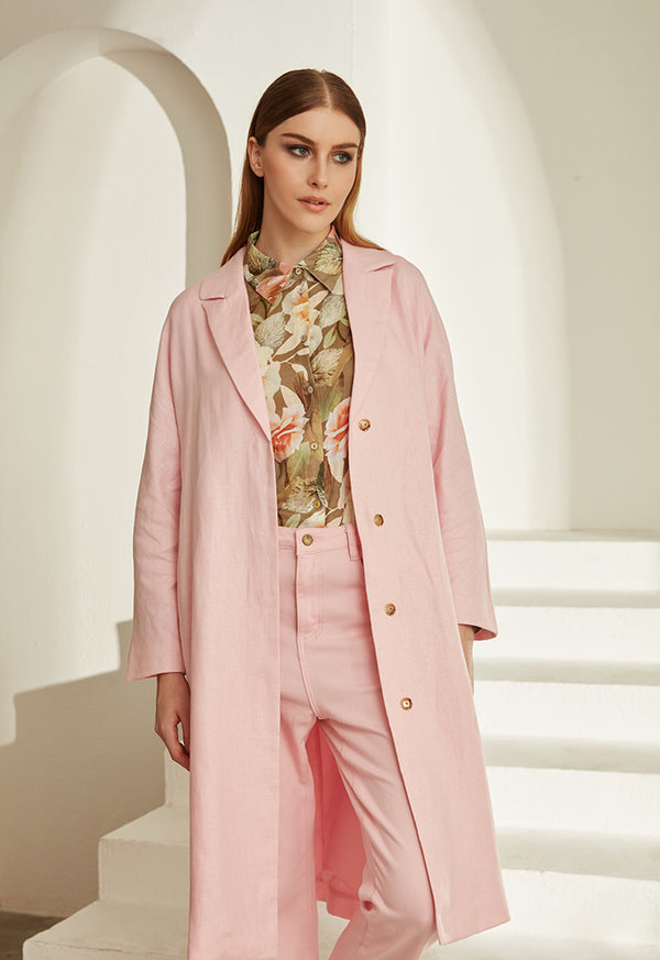 Choice Long Sleeve Outerwear Pink