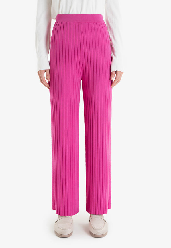 Choice Trousers With Striped Pattern  Pink