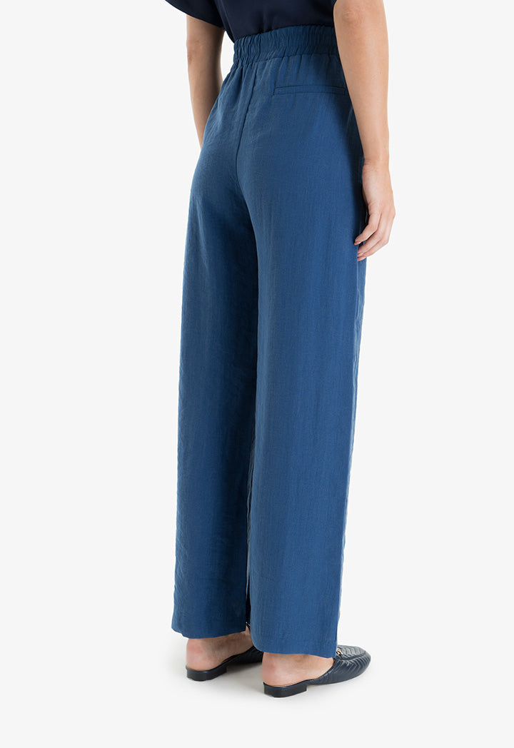 Choice Wide Leg Comfy Trouser Navy