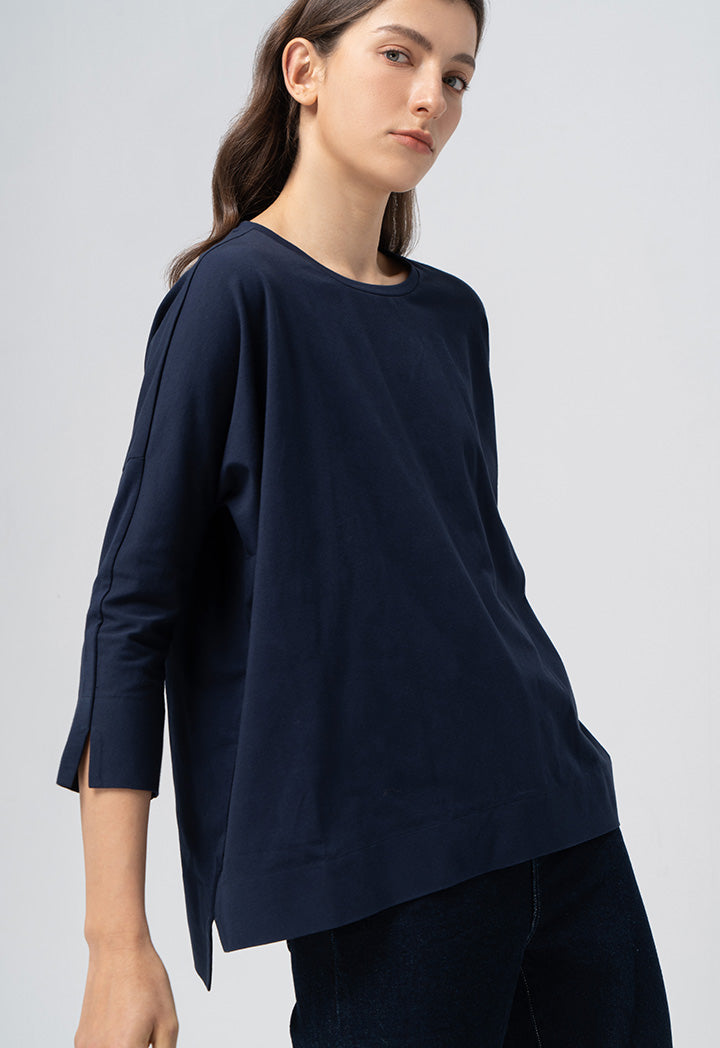 Choice Basic Solid Jersey T-Shirt Navy
