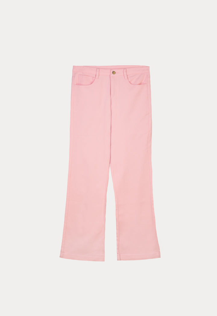 Choice Denim High Waist Trouser Pink