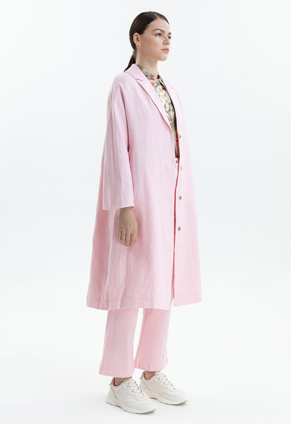 Choice Long Sleeve Outerwear Pink