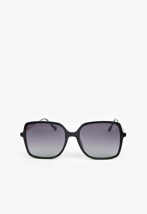 Choice Oversize Square Sunglasses Black