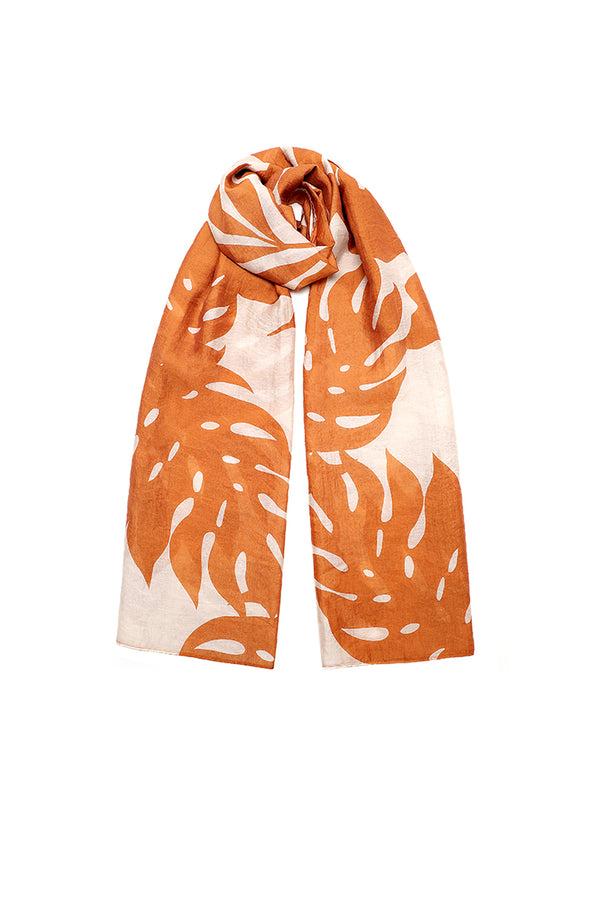 Choice Checkered Printed Scarf-Free Size Caramel