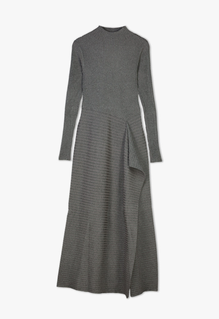 Choice Knitted Maxi Dress Grey