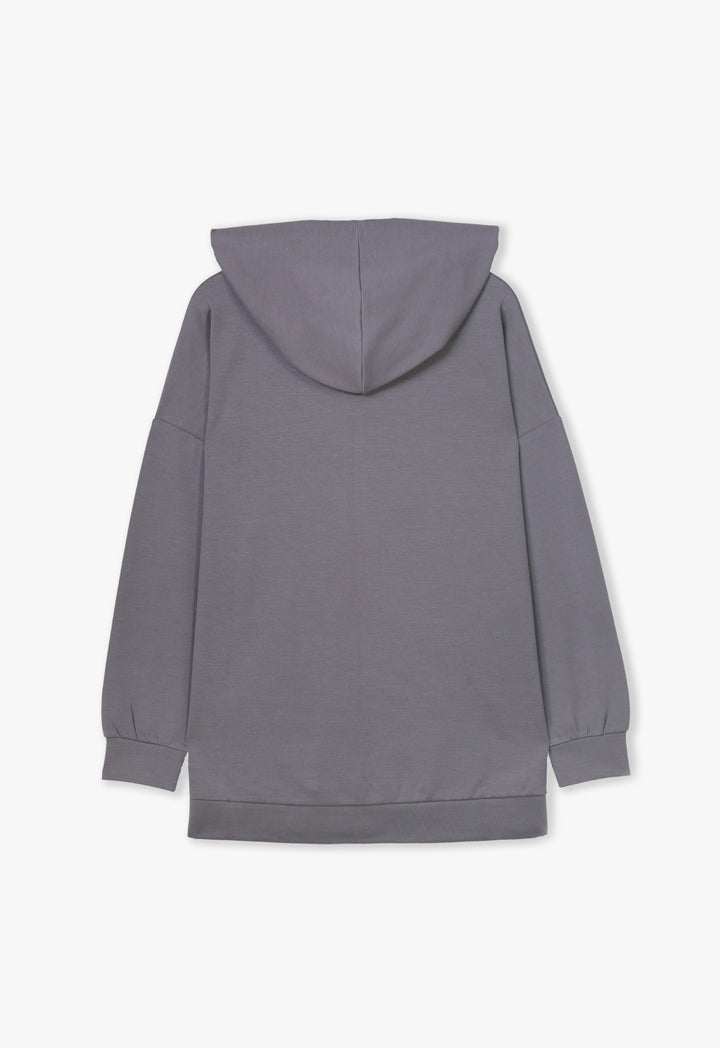 Choice Zip Up Hooded Sweatshirt Grey