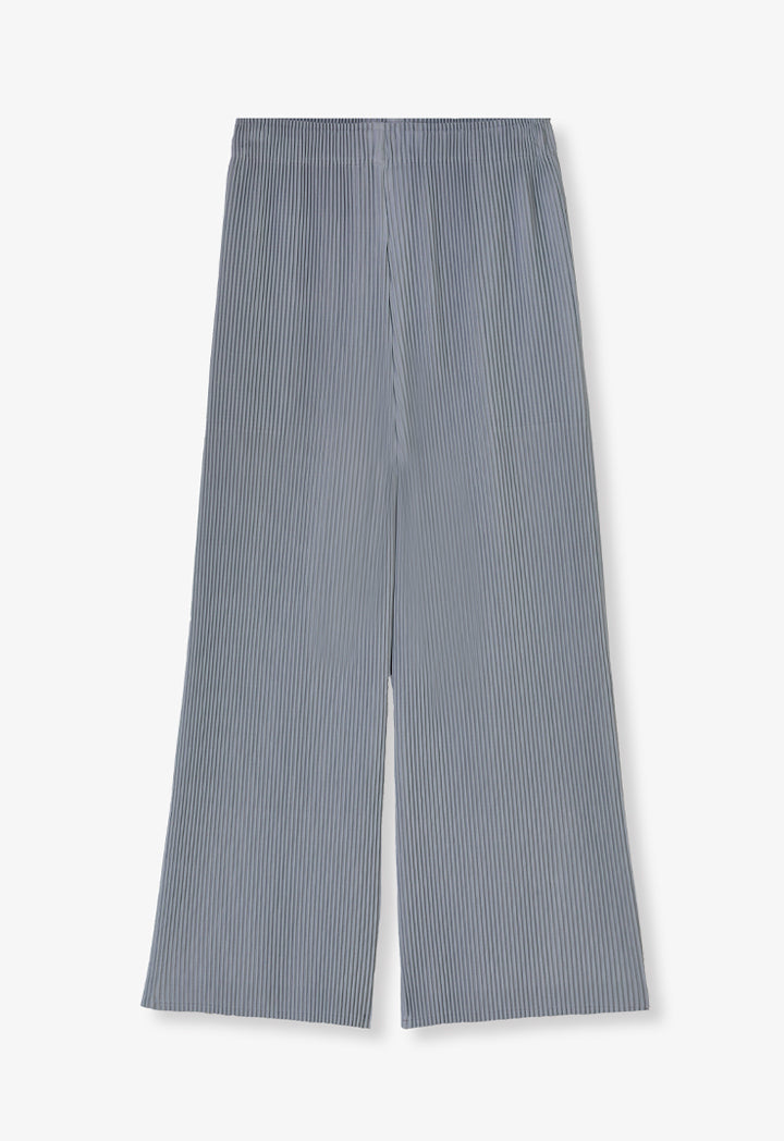 Choice Single Tone Pleated Trousers Grey