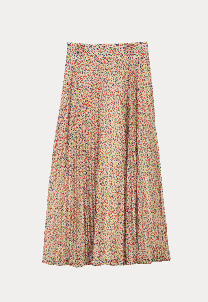 Choice Allover Multicolored Printed Maxi Skirt Multicolor