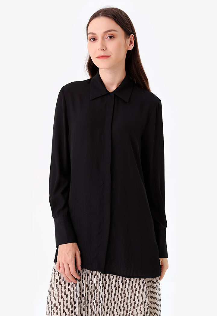 Choice Single-Toned Shirt Black
