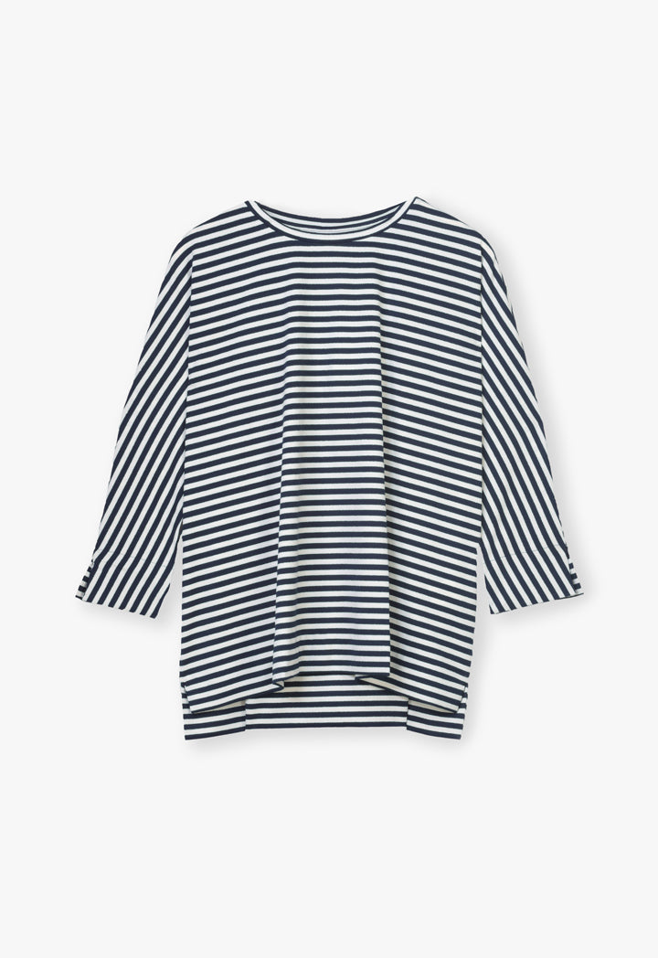 Choice Striped Pattern Shirt Navy