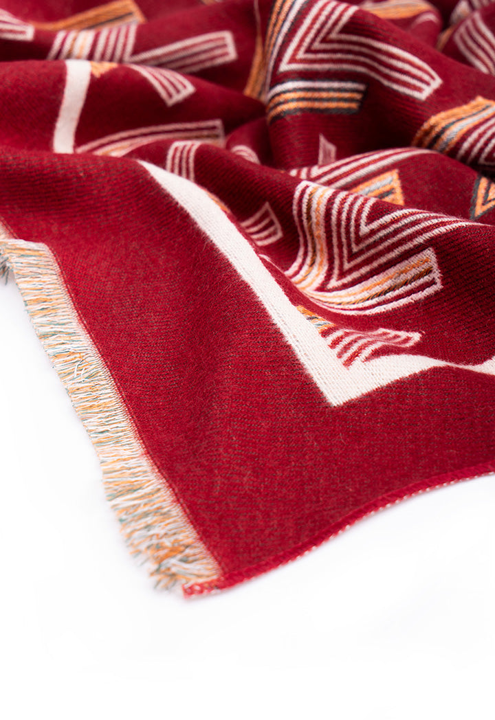 Choice Printed Scarf Red