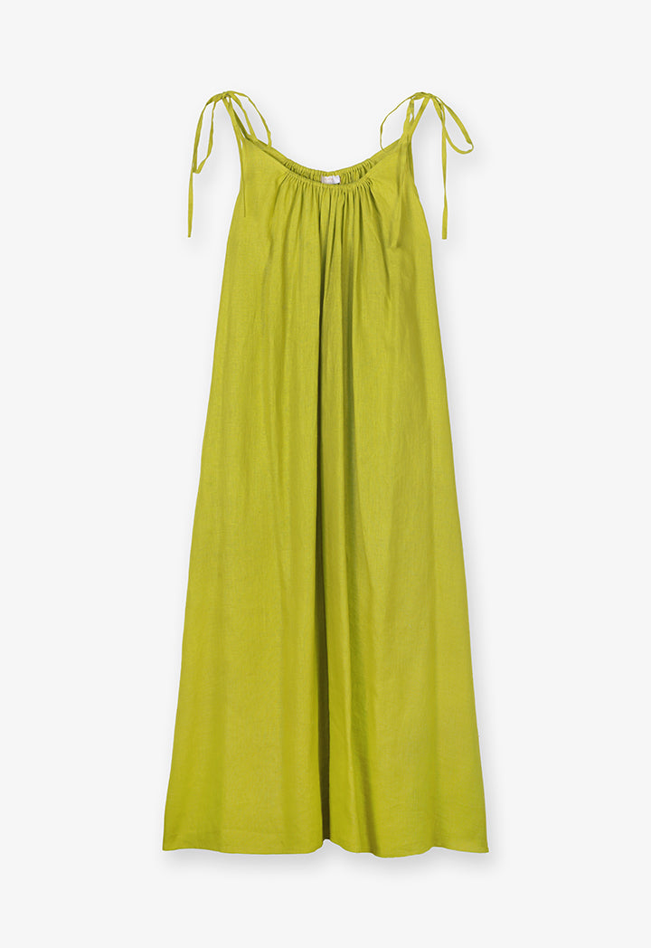 Choice Adjustable Strap Midi Dress Lime
