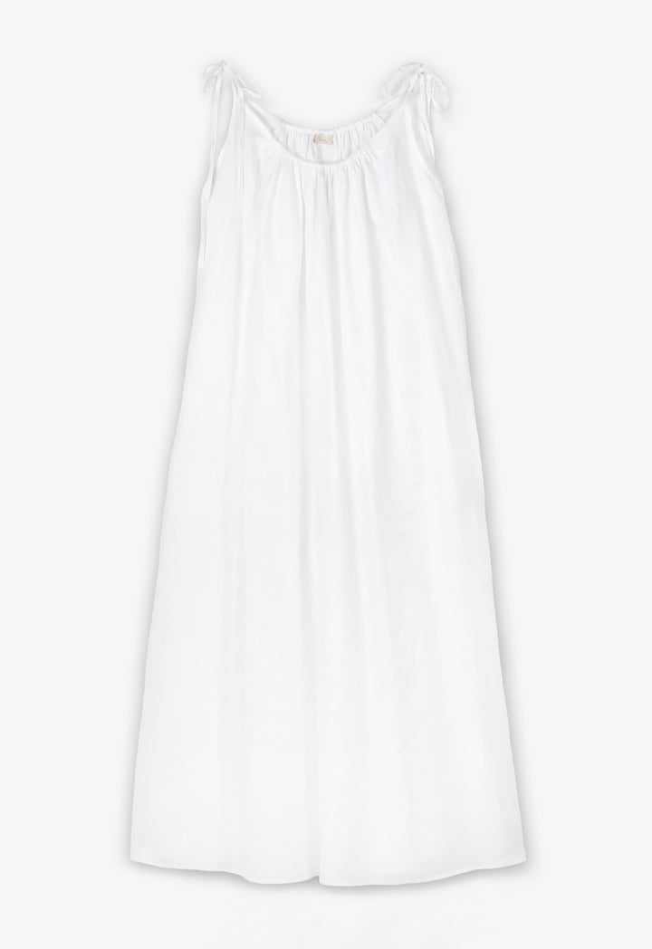 Choice Adjustable Strap Midi Dress Offwhite