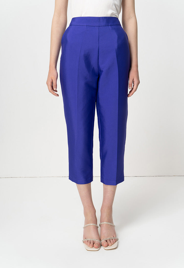 Choice Long Solid Formal Trousers Purple