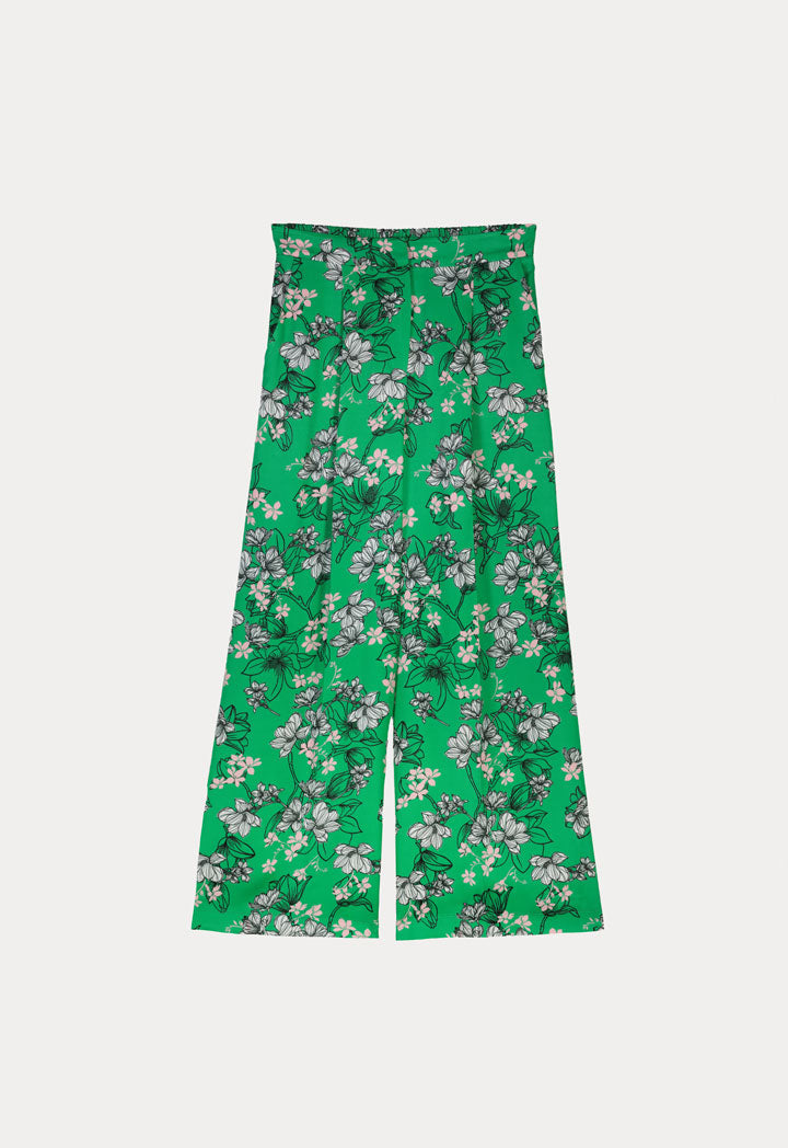 Choice Chintz Floral Printed Trouser Green Print