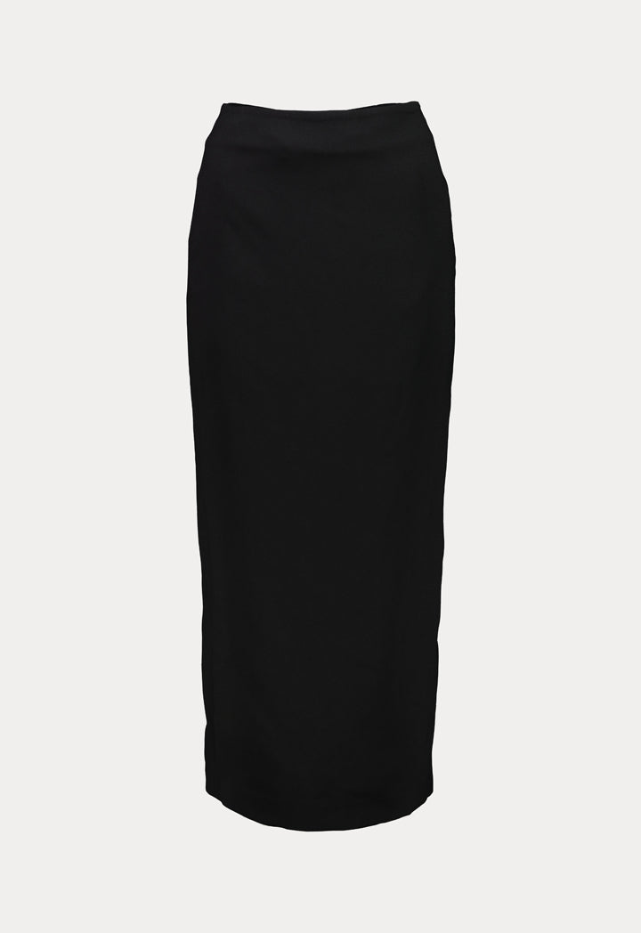 Choice Solid Tube Skirt Black - Wardrobe Fashion