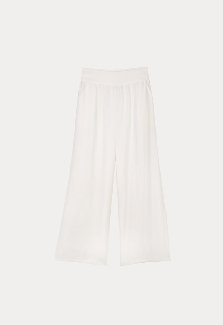 Choice High Waist Trouser Off White