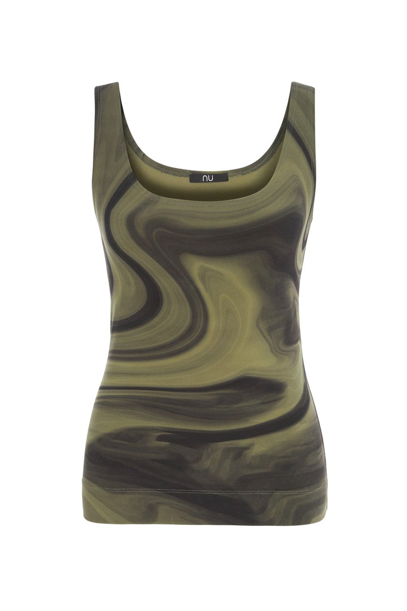 Nu Military Sleeveless Jersey T-Shirt  000 Multicolor