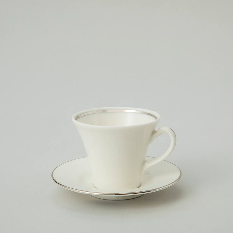 Chakra Perla Platinum Coffee Cup & Saucer Standard