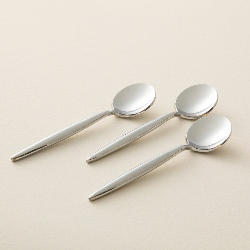 Chakra Elina 6 Piece Teaspoon Set Shine Silver