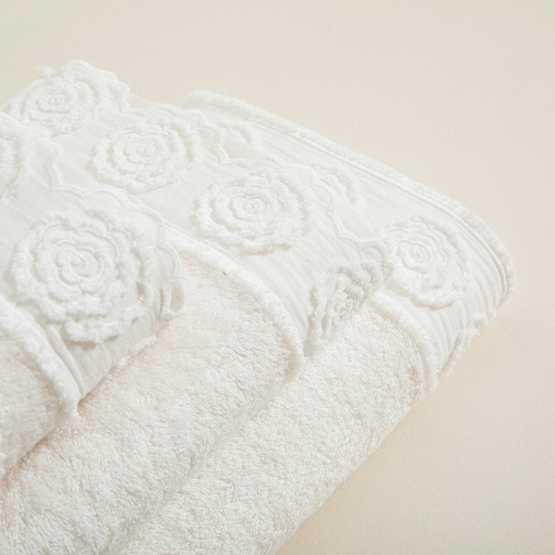 Chakra Geovan Towel 50X90 cm Ecru