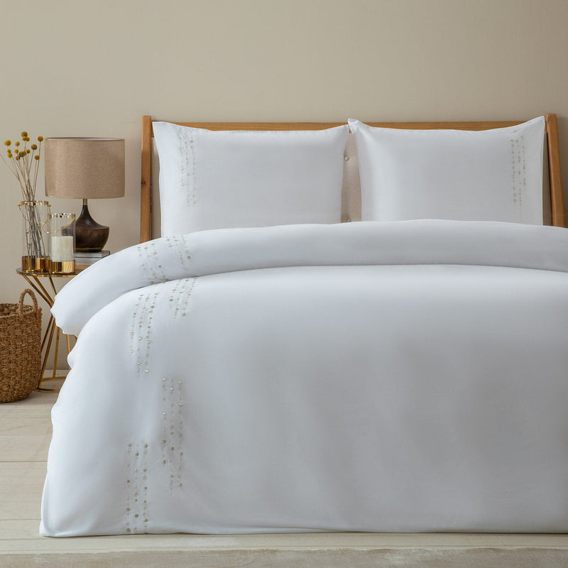 Chakra Madria Duvet Cover Set Kng 230X220 cm White