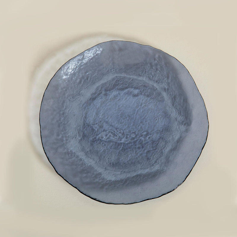 Chakra Dune Plate 28 Cm Transparent/Blue