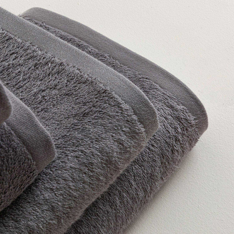 Chakra Solid Face Towel 50X90Cm Dark Grey