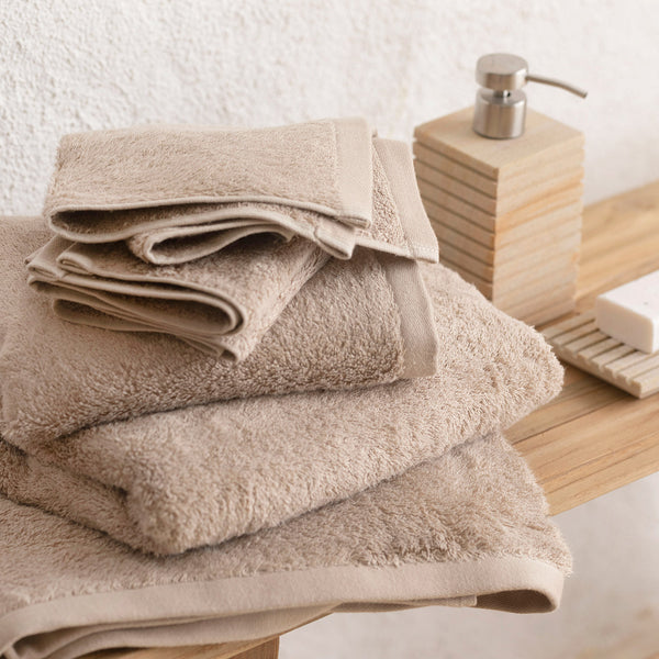 Chakra Solid Bath Towel 85X150Cm Beige