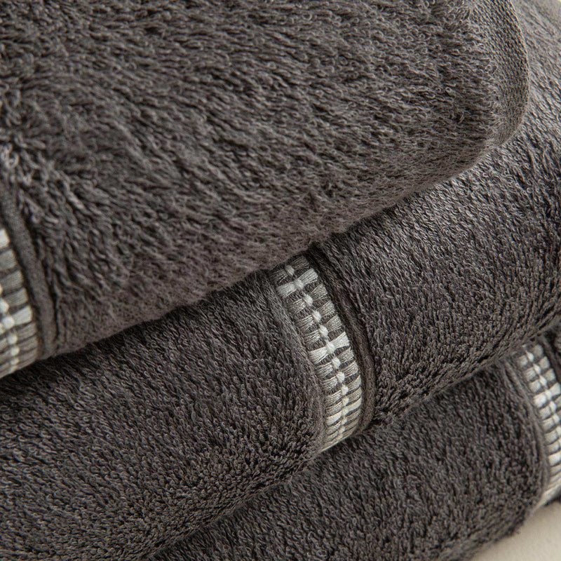 Chakra Lindi Hand Towel 30X50Cm Dark Grey