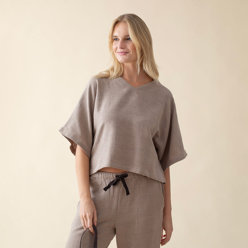 Chakra Castano Woman Pyjamas Set Brown