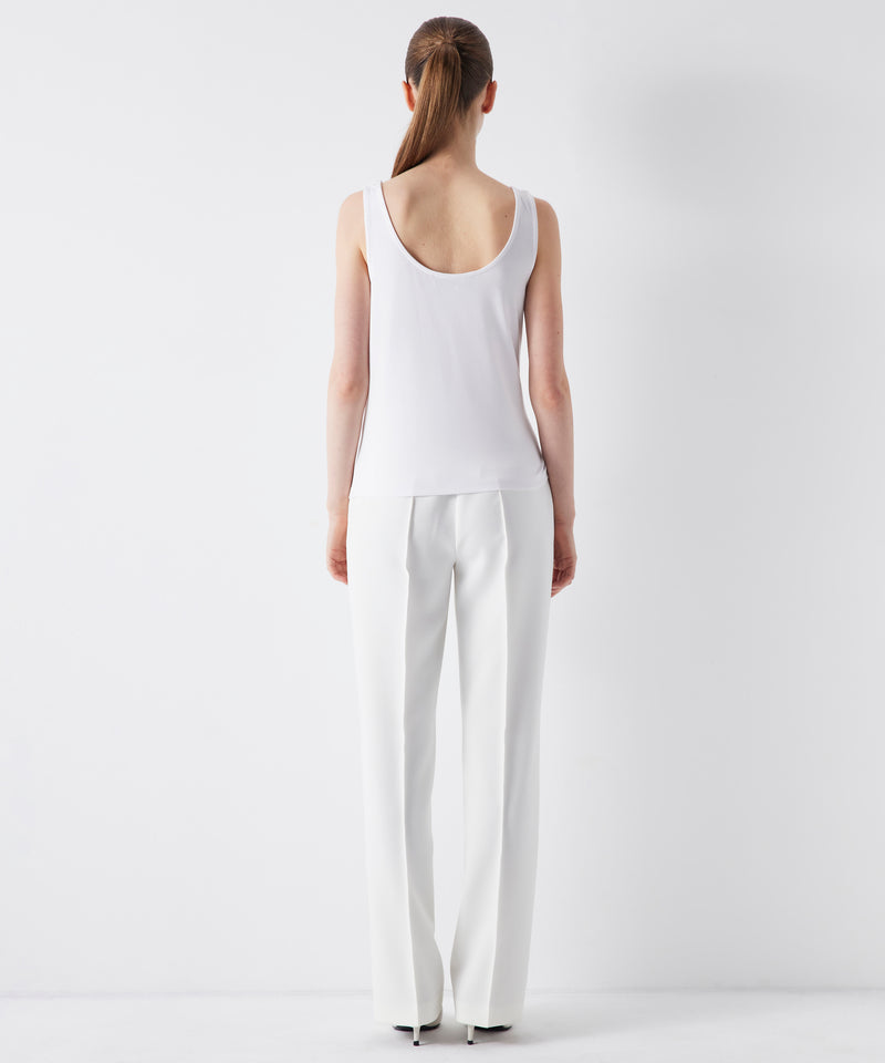 Ipekyol Basic Sleeveless Solid Top White