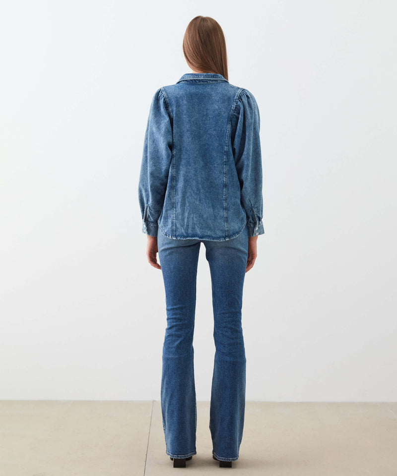 Ipekyol Denim Long Sleeve Shirt Indigo