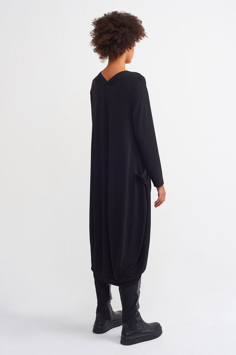 Nu  Basic Midi Dress Black